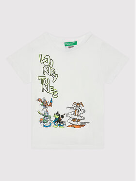 United Colors Of Benetton United Colors Of Benetton T-shirt 3U29G103K Bijela Regular Fit