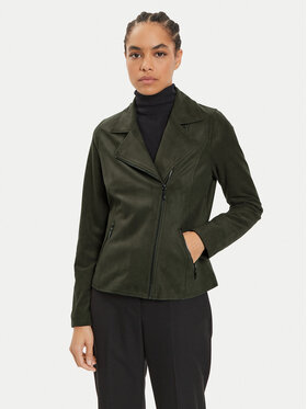 Olsen Olsen Jakna od imitacije kože 15001386 Zelena Regular Fit