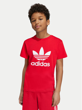 adidas adidas Футболка adicolor Trefoil IY7423 Червоний Regular Fit
