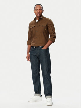 G-STAR G-Star Raw Hemd Marine D24963-C290 Khakifarben Slim Fit