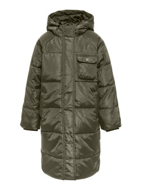 Kids ONLY Kids ONLY Vatovaná bunda 15306555 Zelená Regular Fit