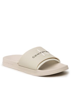 Calvin Klein Jeans Calvin Klein Jeans Klapki Slide Monogram Tpu YM0YM00361 Szary