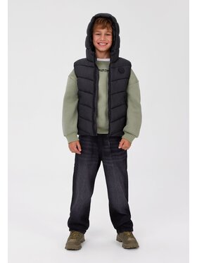 minoti minoti Kamizelka 33GILET503 Czarny Regular Fit