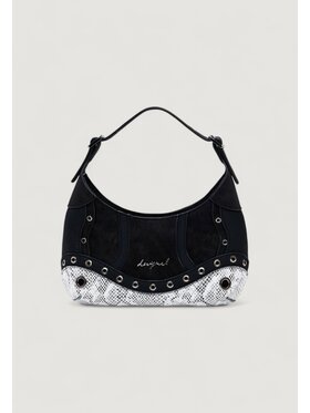 Desigual Desigual Torba BAG_SNAKE PATCH HAITI Czarny