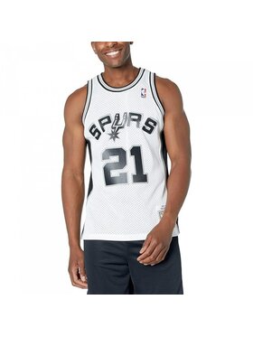 Mitchell & Ness Mitchell & Ness Tank top NBA SWINGMAN JERSEY SPURS 98 TIM DUNCAN Biały Regular Fit