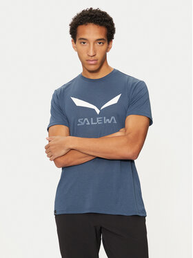 Salewa Salewa Koszulka techniczna Solidlogo Dry 27018 Granatowy Regular Fit