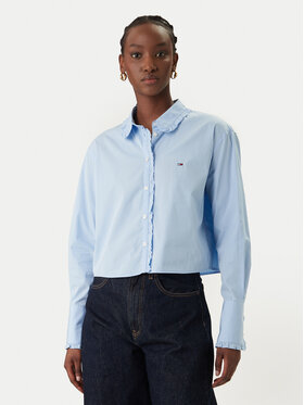 Tommy Jeans Tommy Jeans Cămașă DW0DW22767 Albastru celest Relaxed Fit