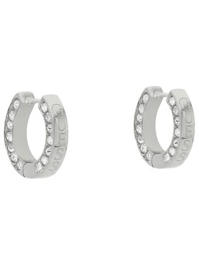 Guess Guess Naušnice Circle Lights JUBE03 160JW Stříbrné rhodiování