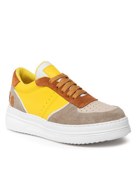 Guess Guess Sneakersy Afi FJ6GAF LEA12 Żółty