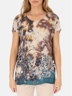 Potis & Verso Potis & Verso Bluzka Selma Beżowy Regular Fit