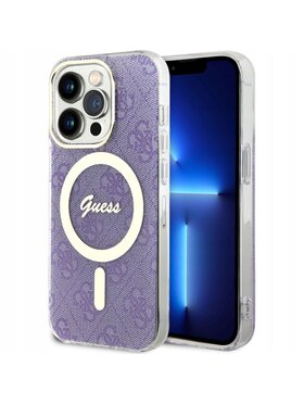 Guess Guess Etui na telefon Pokrowiec Futerał Fioletowy