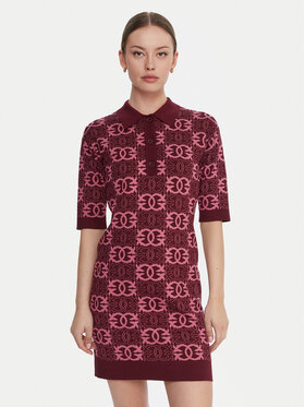 PINKO PINKO Kötött ruha Nothing 106039 A2YD Bordó Regular Fit
