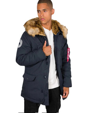 Alpha Industries Alpha Industries Zimní bunda Polar 123144 Tmavomodrá Parka Fit
