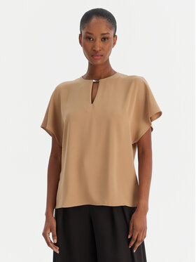 Calvin Klein Calvin Klein Blúz LV044E902G Bézs Regular Fit