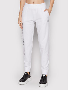 EA7 Emporio Armani EA7 Emporio Armani Teplákové kalhoty 8NTP85 TJCQZ 0102 Bílá Regular Fit