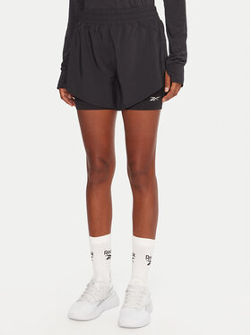 Reebok Reebok Pantaloni scurți sport RK25186CCW Negru Slim Fit