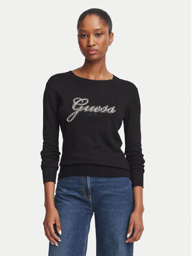 Guess Guess Svetr W6BR53 Z1454 Černá Regular Fit