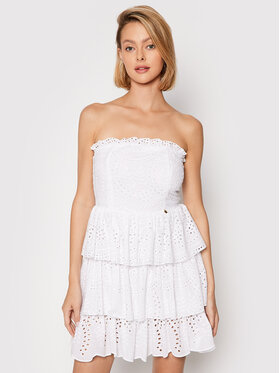 Rinascimento Rinascimento Лятна рокля CFC0104520003 Бял Regular Fit