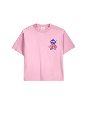 Coccodrillo Coccodrillo T-Shirt ZC6143202SGJ-007 Różowy Regular Fit