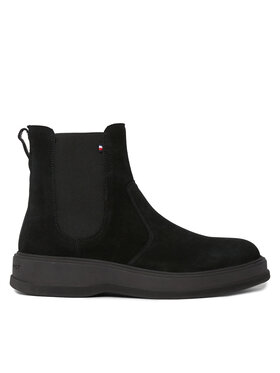 Tommy Hilfiger Tommy Hilfiger Sztyblety Th Everyday Core Suede Chelsea FM0FM04659 Czarny