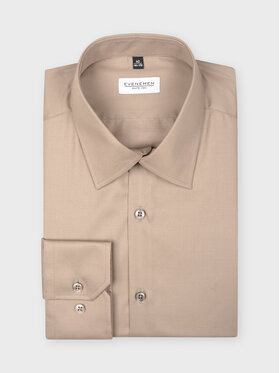 Evenemen Evenemen Koszula PLAIN SAP Beżowy Slim Fit