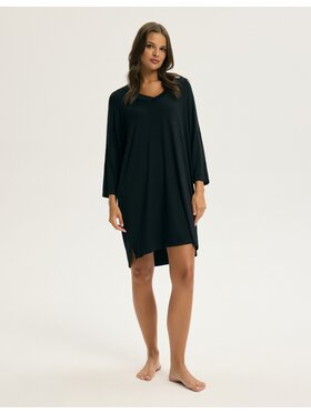 Esotiq Esotiq Koszula nocna 44096 Czarny Regular Fit