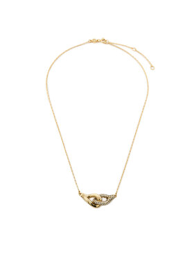 Tory Burch Tory Burch Naszyjnik Interlocking Wishbone Pendant 161070 Złoty