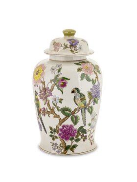 MIAhome MIAhome Wazon Amfora porcelanowy pojemnik z pokrywą LORO Biały