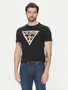 Guess Guess Tricou M5GI06I3Z14 Negru Regular Fit
