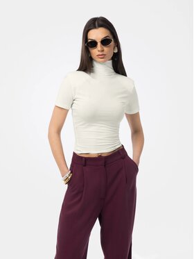 MANDRAGORA MANDRAGORA Blúzka Ablo Krémová Regular Fit