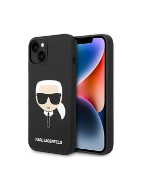 KARL LAGERFELD KARL LAGERFELD Etui na telefon Silicone Ikonik Karl`s Head Czarny