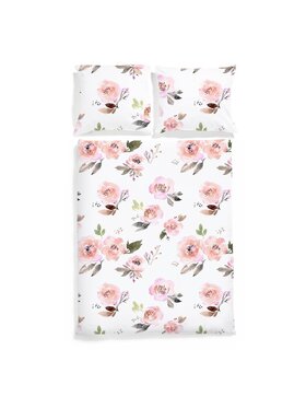 White pocket White pocket Komplet pościeli we wzory Biały