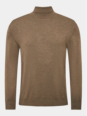 Lindbergh Lindbergh Golf 30-80094 Brązowy Slim Fit