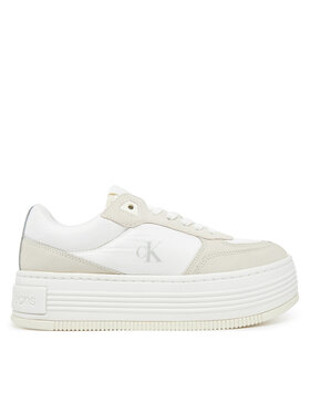 Calvin Klein Jeans Calvin Klein Jeans Снікерcи Bold Flatf Low Lace Mix YW0YW01742 Білий