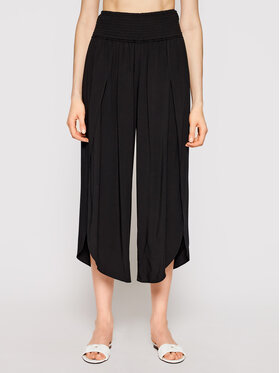 Seafolly Seafolly Culotte nadrág Shirred Waist Wrap 53341-PA Fekete Relaxed Fit