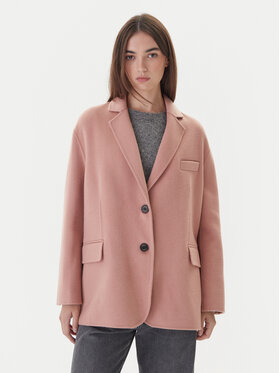 ViCOLO ViCOLO Вовняне пальто TF0005 Рожевий Regular Fit