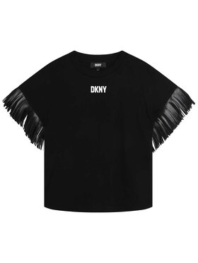 DKNY DKNY T-Shirt D35S78 D Czarny Regular Fit