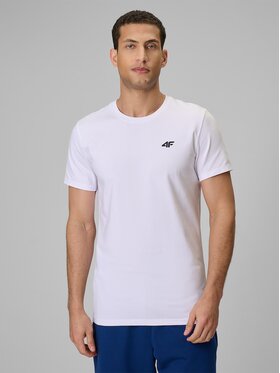 4F 4F T-Shirt 4FRMM00TTSHM4193-10S Biały Slim Fit