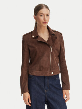 Armani Exchange Armani Exchange Kožená bunda XW001924 AF21549 U6136 Hnedá Regular Fit