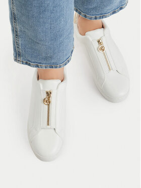 MICHAEL Michael Kors MICHAEL Michael Kors Sneakersy Keaton Zip Slip On 43R4KTFP2L Złoty