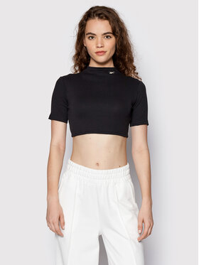 Reebok Reebok Palaidinė HG1165 Juoda Slim Fit