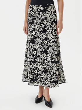 Luisa Spagnoli Luisa Spagnoli Fustă midi Tenente 541989 Negru Regular Fit