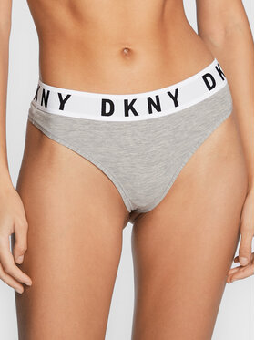 DKNY DKNY Kalhotky string DK4529 Šedá