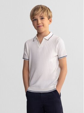 minoti minoti Polo 29KNIT252 Écru Regular Fit