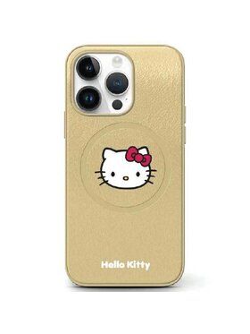 Hello Kitty Hello Kitty Etui na telefon iPhone 15 Złoty