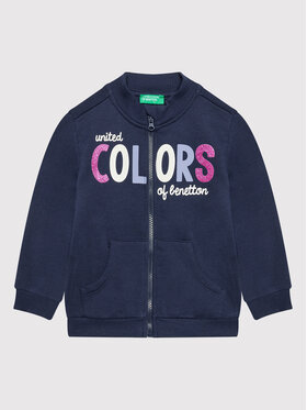 United Colors Of Benetton United Colors Of Benetton Majica dugih rukava 3J70G500V Tamnoplava Regular Fit