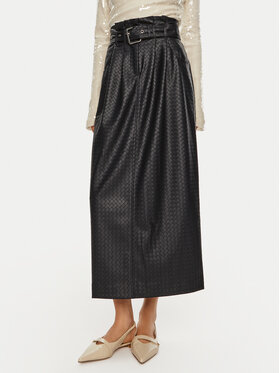 Jupe simili cuir bleu marine cheap