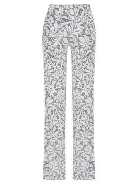 Magda Matyja Magda Matyja Spodnie dzianinowe PALAZZO FLARE Szary Flare Fit