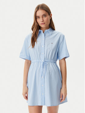 Tommy Jeans Tommy Jeans Rochie tip cămașă DW0DW20617 Albastru celest Regular Fit