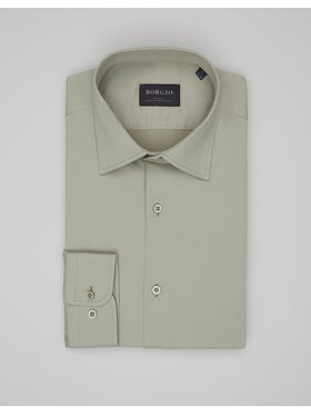 Borgio Borgio Koszula lumia 00647 Zielony Slim Fit